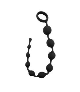 Анальные бусы Chisa Black Mont черные, 36.5 х 2.7 см - No Taboo