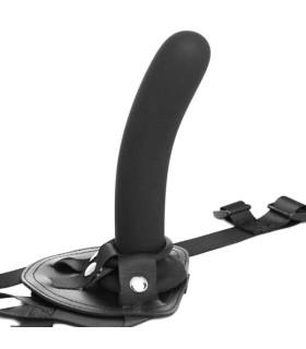Страпон нереалістичний на трусиках Chisa R.G.B Sex Harness, з кільцевим кріпленням, чорний, 17.8 х 3.5 см - No Taboo
