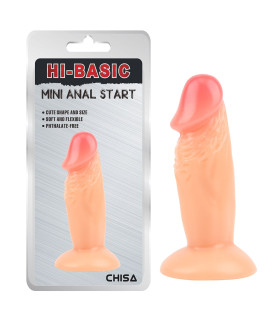 Анальная пробка реалистичная на присоске Chisa бежевая, 11.5 см х 3.2 см - No Taboo