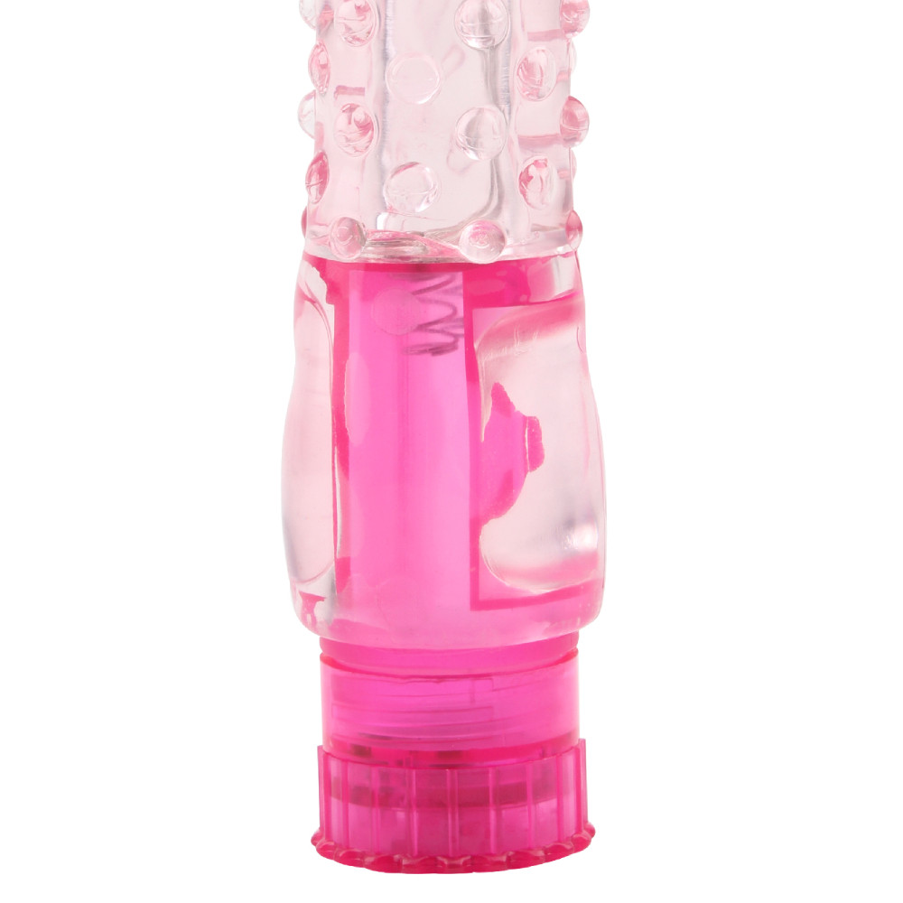 Вибратор с рельефом Jellie Pleaser, розовый, 16.2 см х 3 см фото №4 — секс игрушки: Украина, NO TABOO