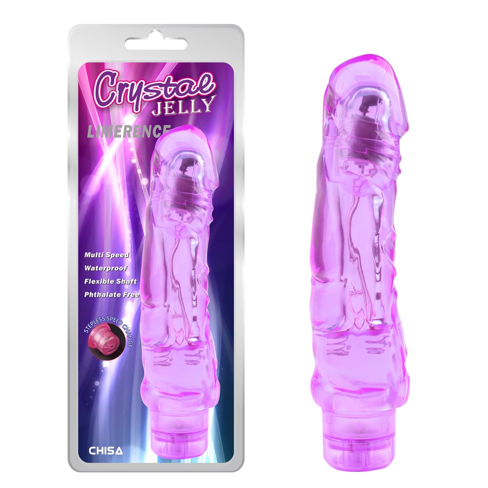 Вибратор реалистичный Chisa Crystae jelly Limerence фиолетовый, 21.5 х 4.6 см фото №0 — секс игрушки: Украина, NO TABOO