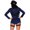 Костюм сексуальной полицейской Leg Avenue Hottie Cop, XS, 6 предметов, синий, фото №2 — секс шоп Украина, NO TABOO