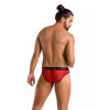Сексуальные мужские трусы Passion Men Mike, L/XL, леопардовый принт, красные, фото №2 — секс шоп Украина, NO TABOO