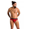 Сексуальные мужские трусы Passion Men Mike, L/XL, леопардовый принт, красные, фото №1 — секс шоп Украина, NO TABOO