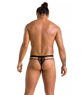 Чоловічі сексі стрінги Passion Men Collin, S/M, напівпрозорі, чорні - No Taboo