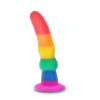 Анальная пробка Naughty Boytoy разноцветная, 18.5 х 4 см фото №1 — секс игрушки: Украина, NO TABOO