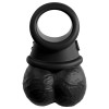 Вибронасадка для страпона Pipedream King Cock Elite мошонка, черная, 10,8 × 6,8 см фото №3 — секс игрушки: Украина, NO TABOO