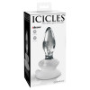 Анальная пробка на присоске Icicles No. 91 стеклянная, прозрачная, 10 х 3.5 см фото №2 — секс игрушки: Украина, NO TABOO