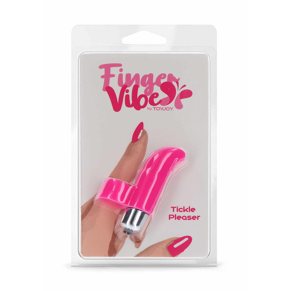 Вибратор на палец Tickle Pleaser розовый, 8 х 2 см фото №2 — секс игрушки: Украина, NO TABOO