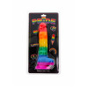 Фаллоимитатор реалистичный на присоске Rainbow Lover разноцветный, 18 х 3 см фото №2 — секс игрушки: Украина, NO TABOO
