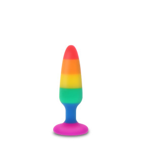 Анальная пробка TOY JOY Twink, M, разноцветная, 11 х 3 см - No Taboo