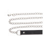 Поводок с черной петлей Taboom Chain Leash, серебристый, фото №3 — секс шоп Украина, NO TABOO