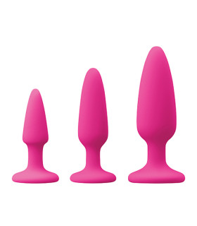 Набор анальных пробок Colours Pleasures Trainer Kit розовый - No Taboo