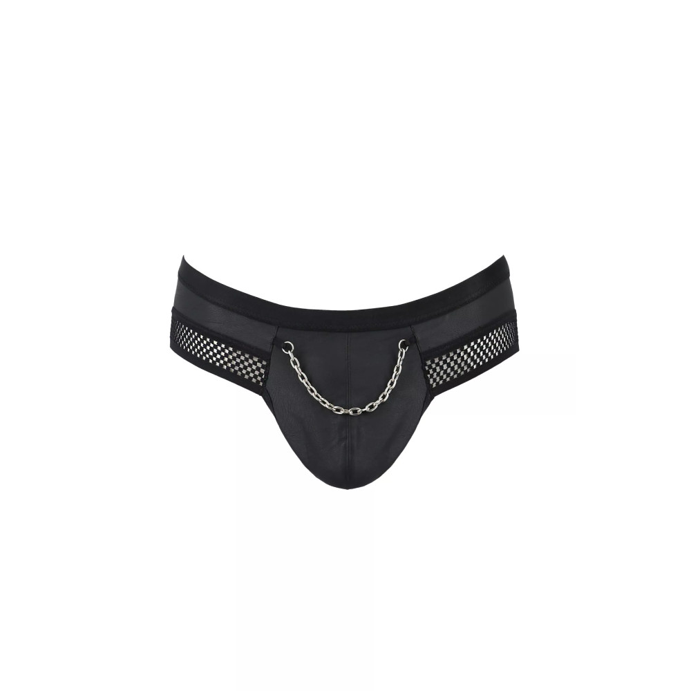 Сексуальные трусы Passion Men Tom, L/XL, с открытыми ягодицами, черные, фото №3 — секс шоп Украина, NO TABOO