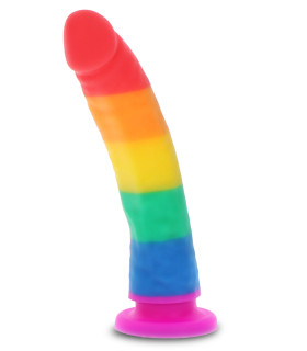 Фаллоимитатор реалистичный Unicorn Dancer на присоске, разноцветный, 21 х 4 см - No Taboo