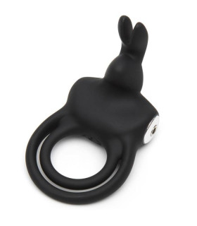 Двойное эрекционное кольцо с вибрацией Happy Rabbit - No Taboo