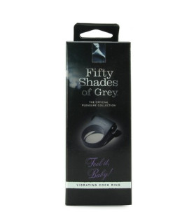 Эрекционное виброкольцо Fifty Shades of Grey синее, 3,8 см - No Taboo