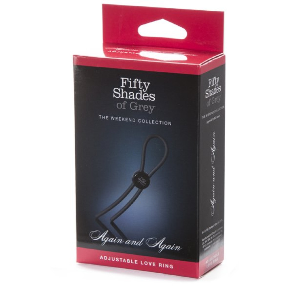 Регулируемое эрекционное кольцо Fifty Shades of Grey, черное, 8,9 см фото №0 — секс игрушки: Украина, NO TABOO