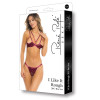 Сексуальный комплект Rene Rofe I Like It Rough, S/M, полупрозрачный, с аппликациями, бордовый , фото №3 — секс шоп Украина, NO TABOO