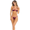 Сексуальный комплект Rene Rofe I Like It Rough, S/M, полупрозрачный, с аппликациями, бордовый , фото №1 — секс шоп Украина, NO TABOO