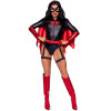 Сексуальный костюм Leg Avenue Bat Woman, M, из 4 предметов, черно-красный, фото №5 — секс шоп Украина, NO TABOO
