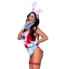 Сексуальный костюм белого кролика Leg Avenue White Rabbit, S, из 4 предметов, разноцветный, фото №3 — секс шоп Украина, NO TABOO