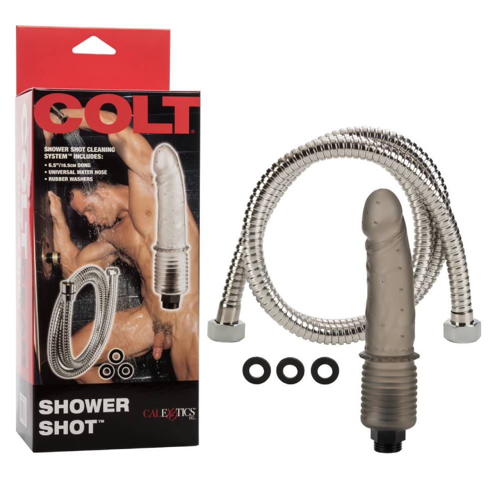 Анальный душ реалистичный со шлангом COLT Shower Shot серый, 16.5 х 3.7 см фото №0 — секс игрушки: Украина, NO TABOO