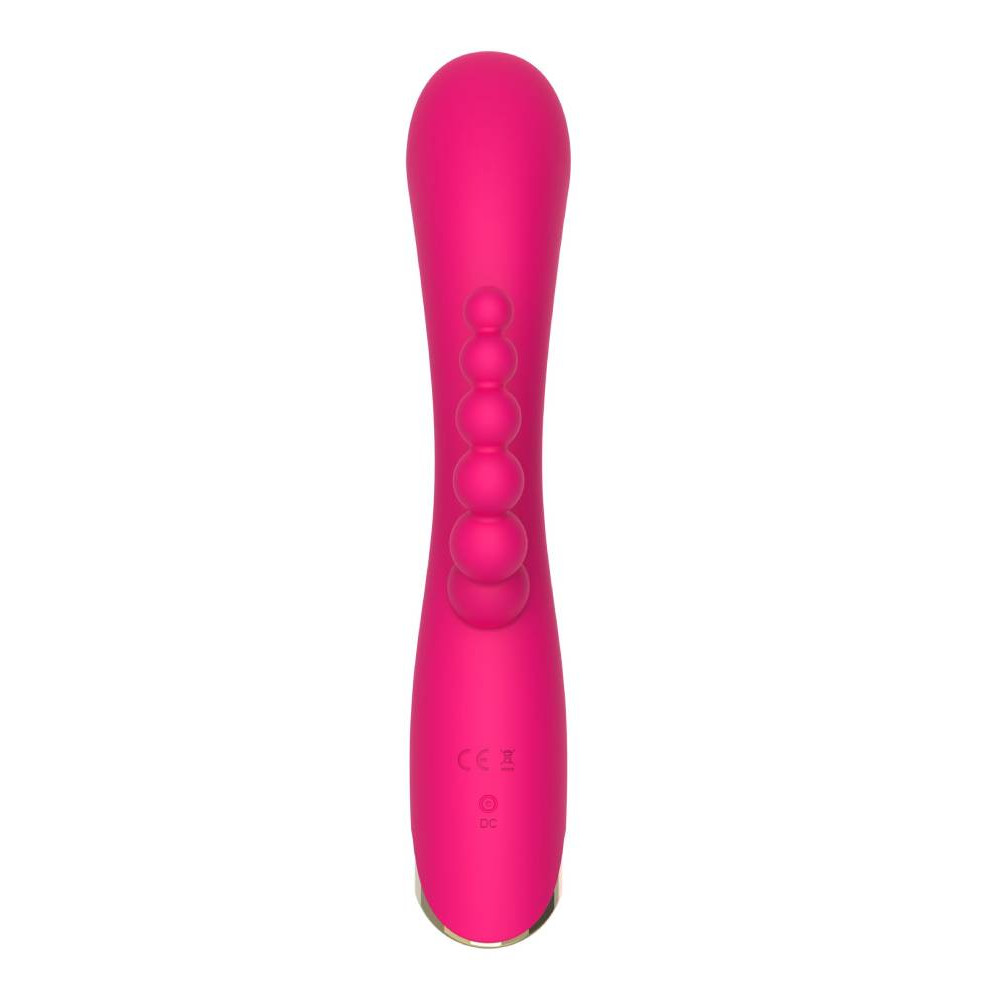 Вибратор-кролик рельефный с елочкой Aphrodite Toy Joy розовый, 21 х 3.7 см фото №8 — секс игрушки: Украина, NO TABOO