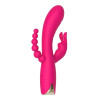 Вибратор-кролик рельефный с елочкой Aphrodite Toy Joy розовый, 21 х 3.7 см фото №6 — секс игрушки: Украина, NO TABOO