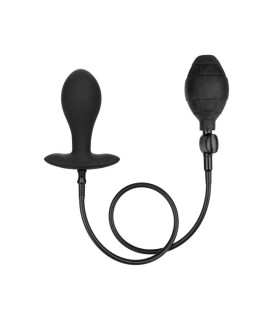 Анальная пробка с накачкой, с утяжелением CalExotics черная, 8.3 х 3.8 см - No Taboo