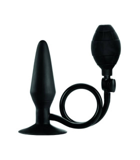 Анальная пробка с накачкой на присоске CalExotics черная, 11.5 х 3.7 см - No Taboo