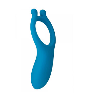 Эрекционное кольцо с вибрацией Toy Joy синее, 11 х 5.5 см - No Taboo