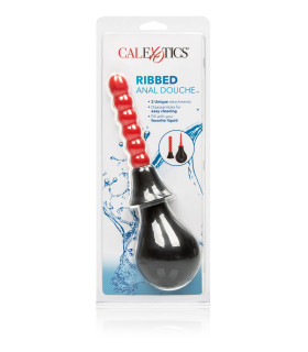 Анальный душ с насадкой елочкой CalExotics красно-черный, 10.2 х 2 см - No Taboo