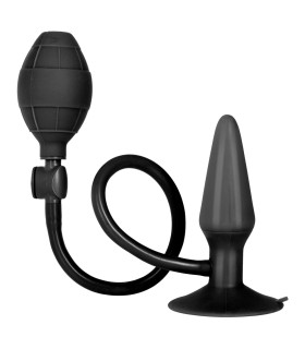 Анальная пробка с накачкой CalExotics черная, 9.5 х 3.2 см - No Taboo