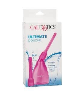 Анальный душ California Exotic с двумя насадками, розовый, 9 х 1.2 см - No Taboo