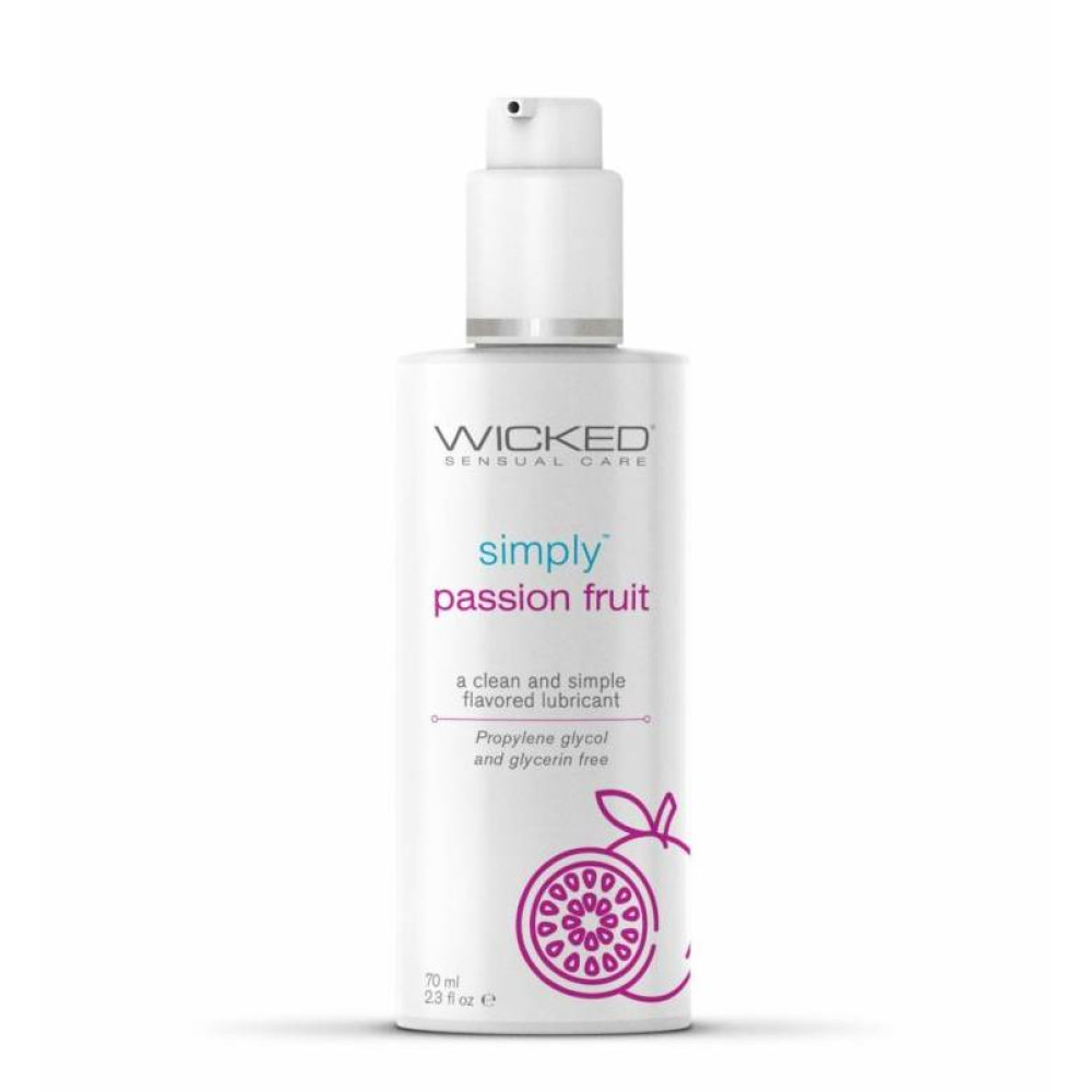 Съедобный лубрикант Wicked Sensual Care со вкусом маракуйи, на водной основе, 70 мл, фото №0 — секс шоп Украина, NO TABOO
