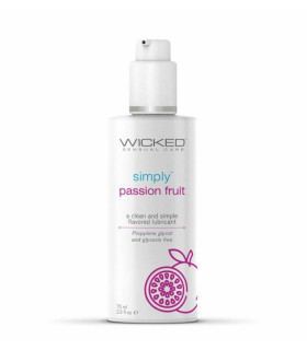 Съедобный лубрикант Wicked Sensual Care со вкусом маракуйи, на водной основе, 70 мл - No Taboo
