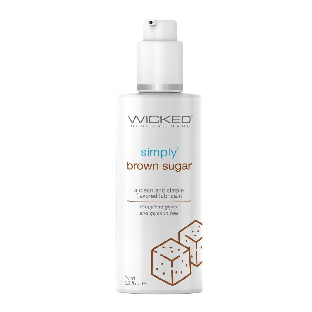 Съедобный лубрикант Wicked Sensual Care со вкусом коричневого сахара, на водной основе, 70 мл, фото №0 — секс шоп Украина, NO TABOO