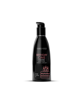 Съедобный лубрикант Wicked Sensual Care торт с кремом, на водной основе, 60 мл - No Taboo