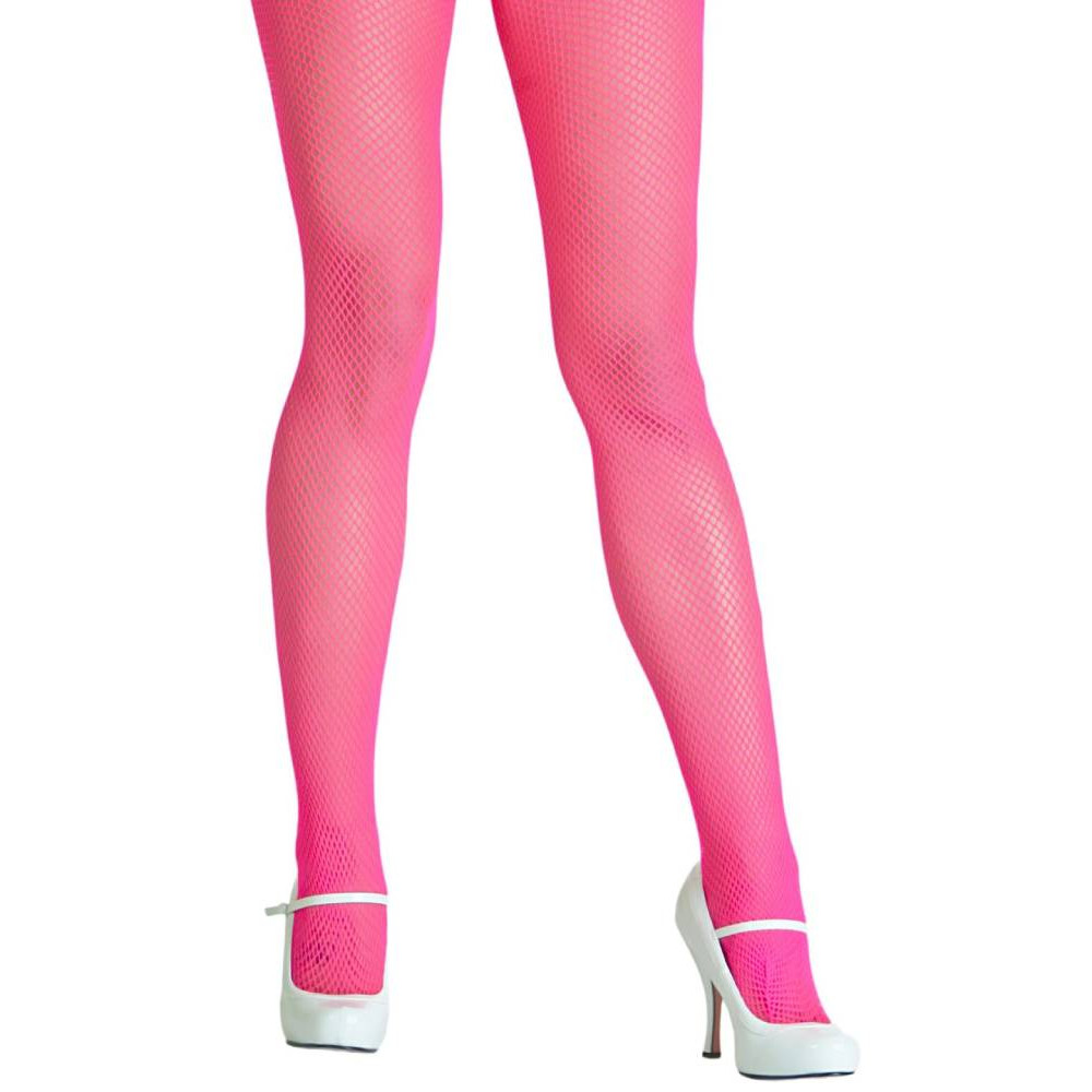 Колготи сексуальні у сіточку One Size Risa Nylon Fishnet Tights від Leg Avenue, рожеві, фото №2 — секс шоп Україна, NO TABOO