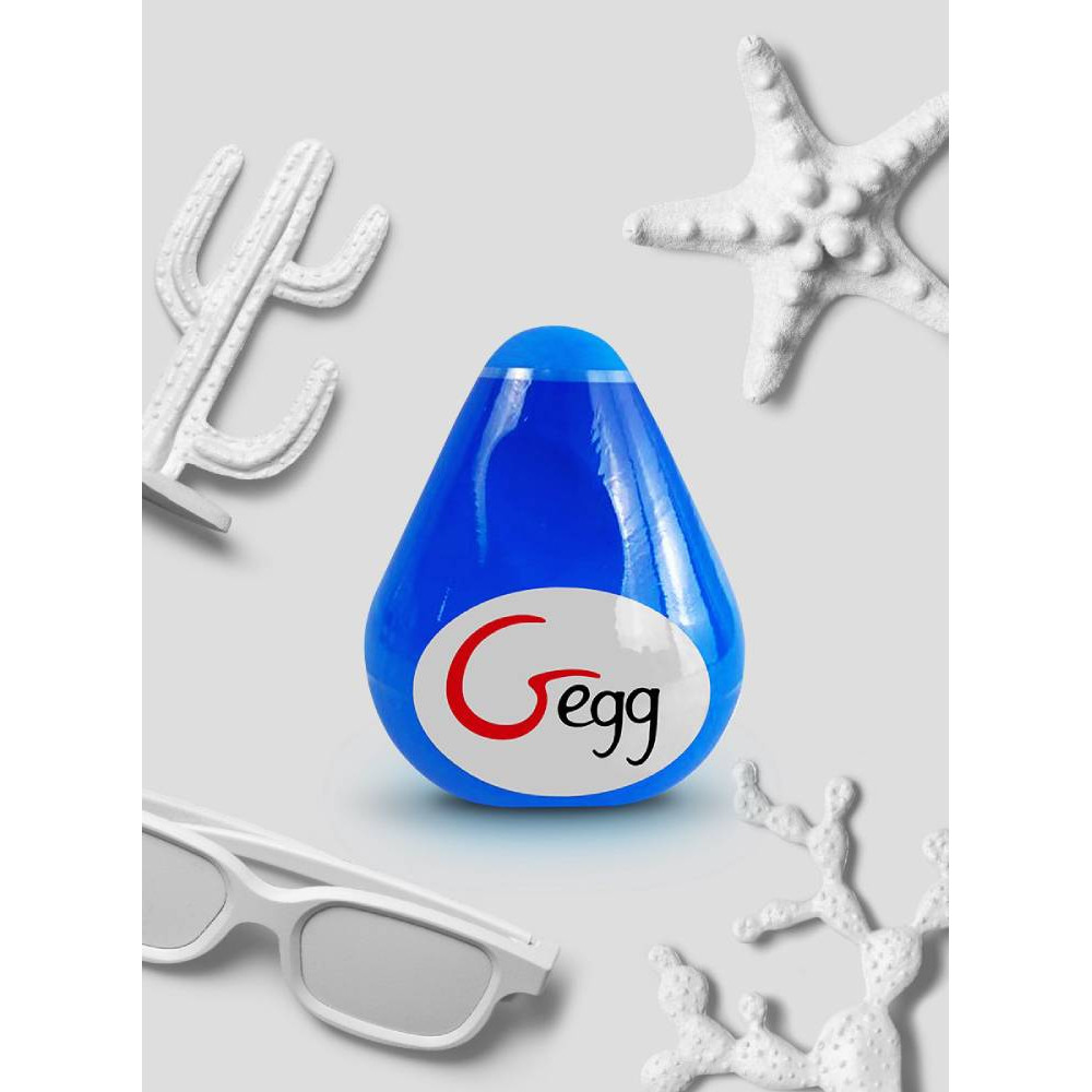 Мастурбатор нереалистичный Gvibe Gegg, голубой, 6.5 х 5 см фото №6 — секс игрушки: Украина, NO TABOO