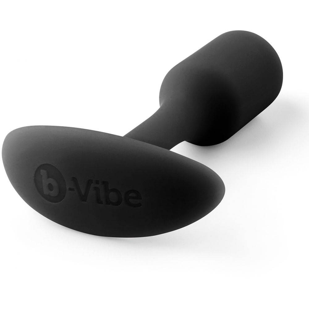 Анальная пробка со смещенным центром тяжести, S, B-vibe Snug Plug 1 черная, 8.6 х 2.2 см фото №4 — секс игрушки: Украина, NO TABOO