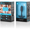 Анальная пробка со смещенным центром тяжести, S, B-vibe Snug Plug 1 черная, 8.6 х 2.2 см фото №7 — секс игрушки: Украина, NO TABOO