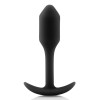 Анальная пробка со смещенным центром тяжести, S, B-vibe Snug Plug 1 черная, 8.6 х 2.2 см фото №1 — секс игрушки: Украина, NO TABOO