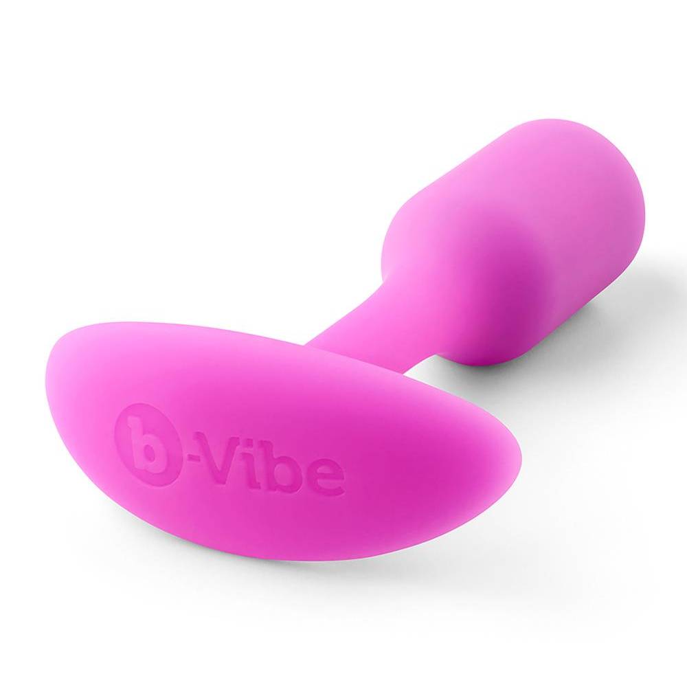 Анальная пробка со смещенным центром тяжести, S, B-vibe Snug Plug 1 розовая, 8.6 х 2.2 см фото №4 — секс игрушки: Украина, NO TABOO