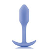 Анальная пробка со смещенным центром тяжести, S, B-vibe Snug Plug 1 лавандовая, 8.6 х 2.2 см фото №1 — секс игрушки: Украина, NO TABOO