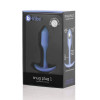 Анальная пробка со смещенным центром тяжести, S, B-vibe Snug Plug 1 лавандовая, 8.6 х 2.2 см фото №2 — секс игрушки: Украина, NO TABOO