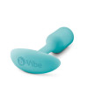 Анальная пробка со смещенным центром тяжести, S, B-vibe Snug Plug 1 мятная, 8.6 х 2.2 см фото №4 — секс игрушки: Украина, NO TABOO