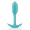 Анальная пробка со смещенным центром тяжести, S, B-vibe Snug Plug 1 мятная, 8.6 х 2.2 см фото №1 — секс игрушки: Украина, NO TABOO