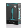 Анальная пробка со смещенным центром тяжести, S, B-vibe Snug Plug 1 мятная, 8.6 х 2.2 см фото №2 — секс игрушки: Украина, NO TABOO